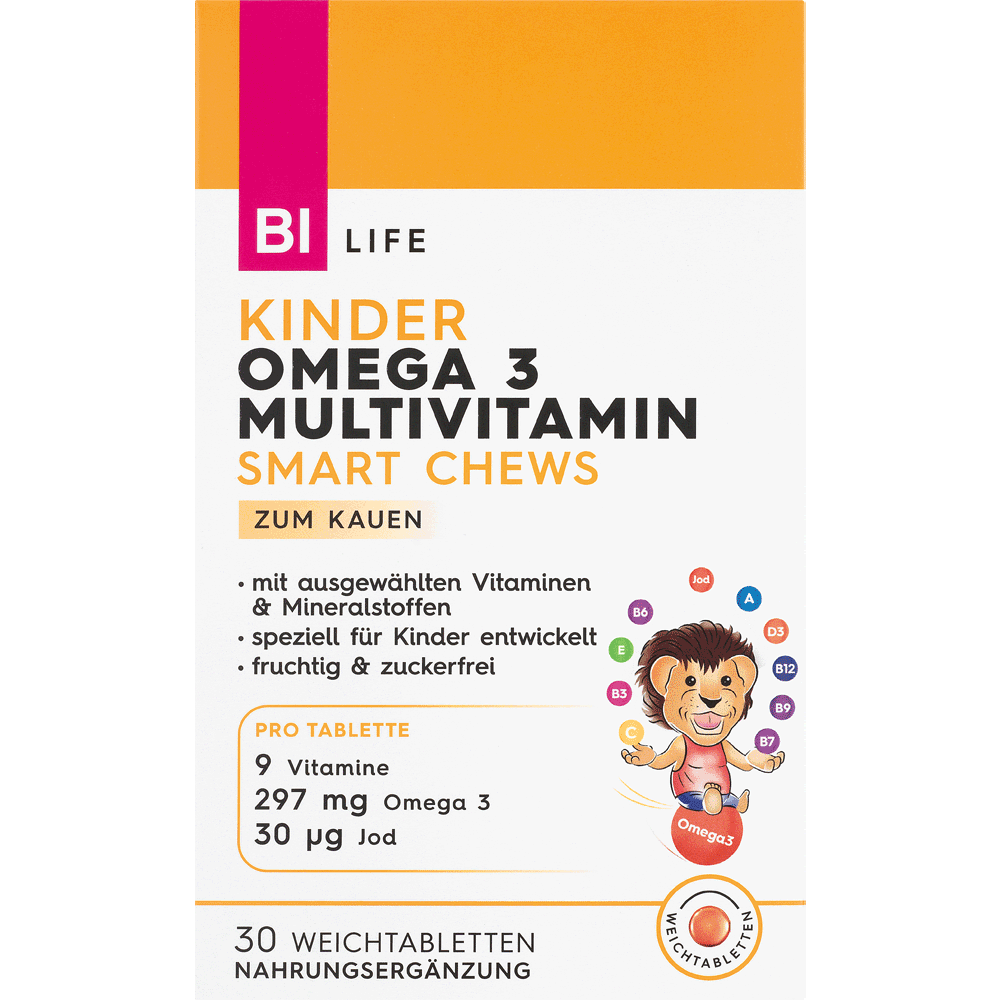 Bild: BI LIFE Kinder Omega 3 Multivitamin Smart Chews 