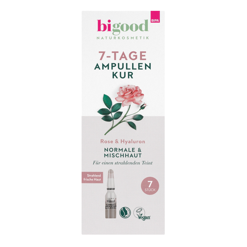 Bild: bi good 7-Tage Ampullenkur Rose & Hyaluron 