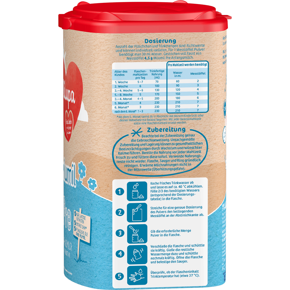 Bild: Milupa Milumil Pre, Anfangsmilch 
