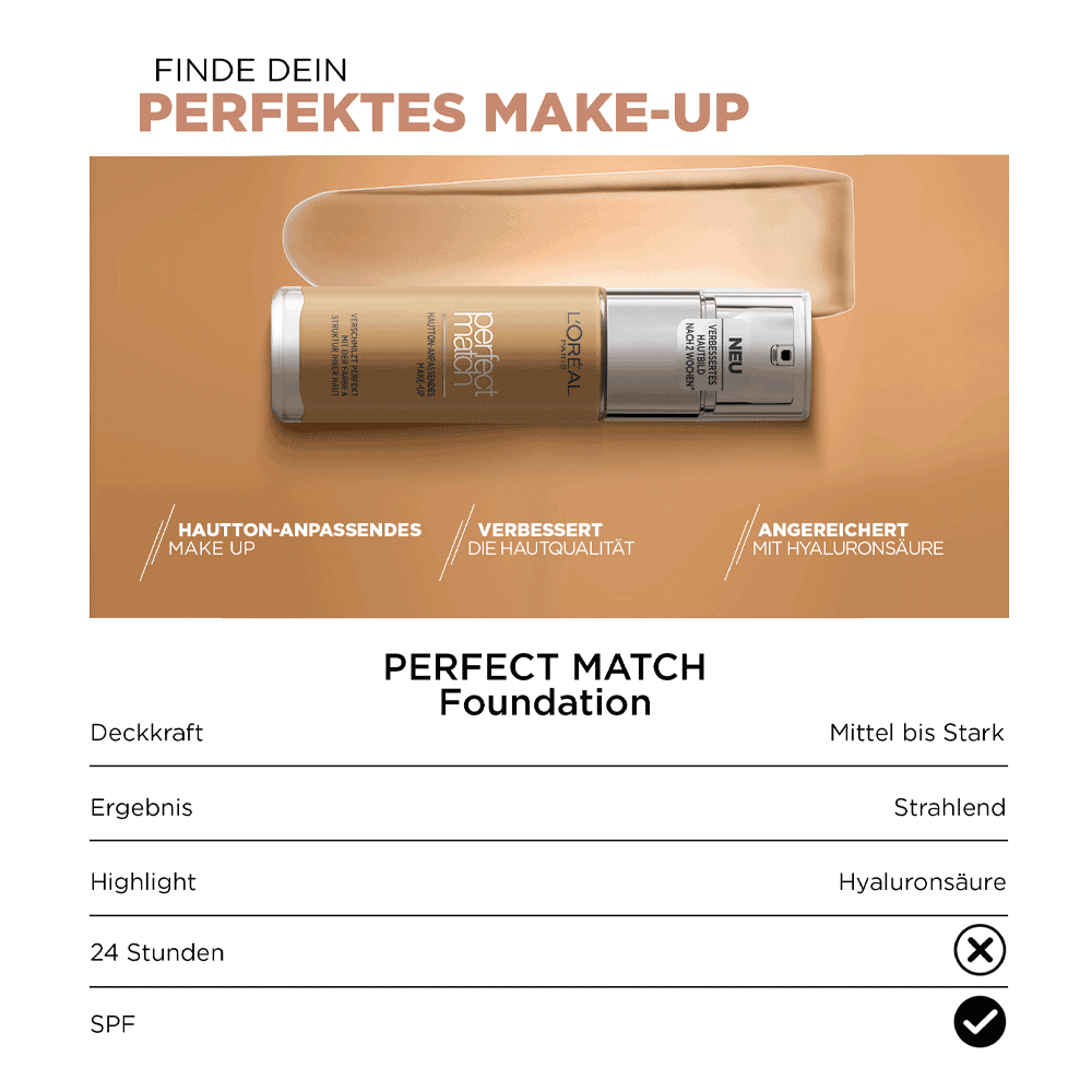 Bild: L'ORÉAL PARIS Perfect Match Make-up caramel