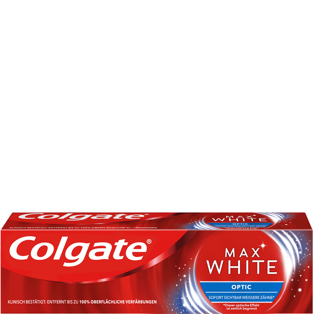 Bild: Colgate Max White Optic Zahncreme 