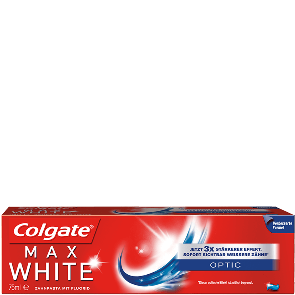 Bild: Colgate Max White Optic Zahncreme 