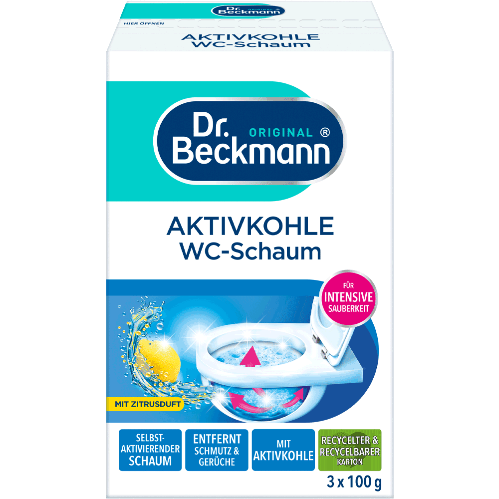 Bild: Dr. Beckmann Aktivkohle WC-Schaum 