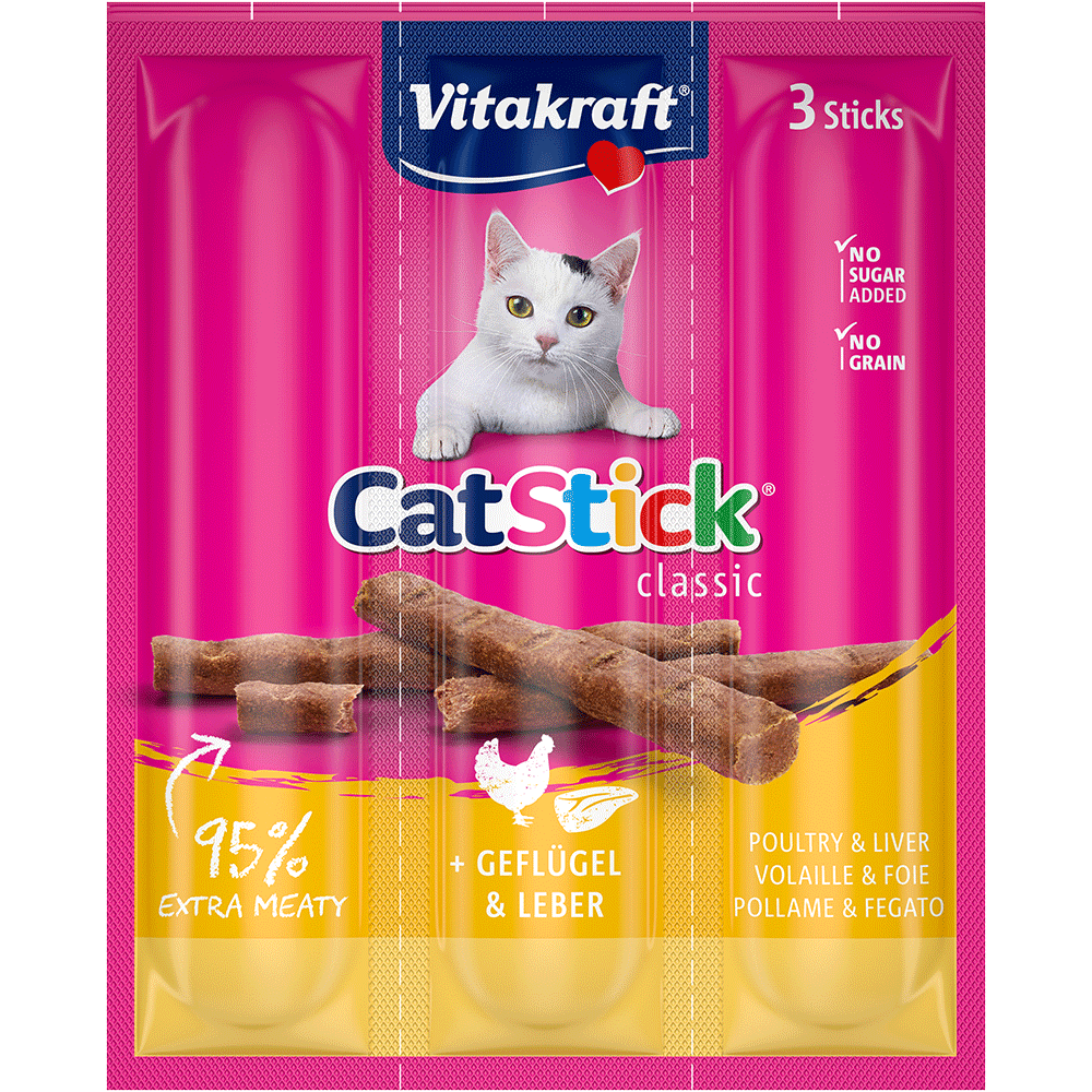 Bild: Vitakraft Catstick Classic mit Geflügel und Leber 