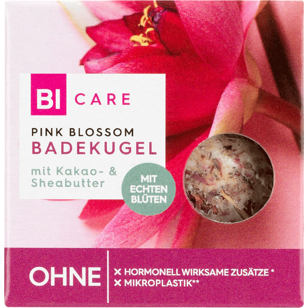 Bild: BI CARE Badekugel Pink Blossom 