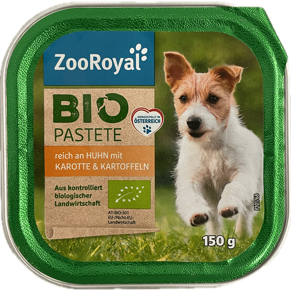 Bild: ZooRoyal Bio Pastete Huhn mit Karotte und Kartoffeln 