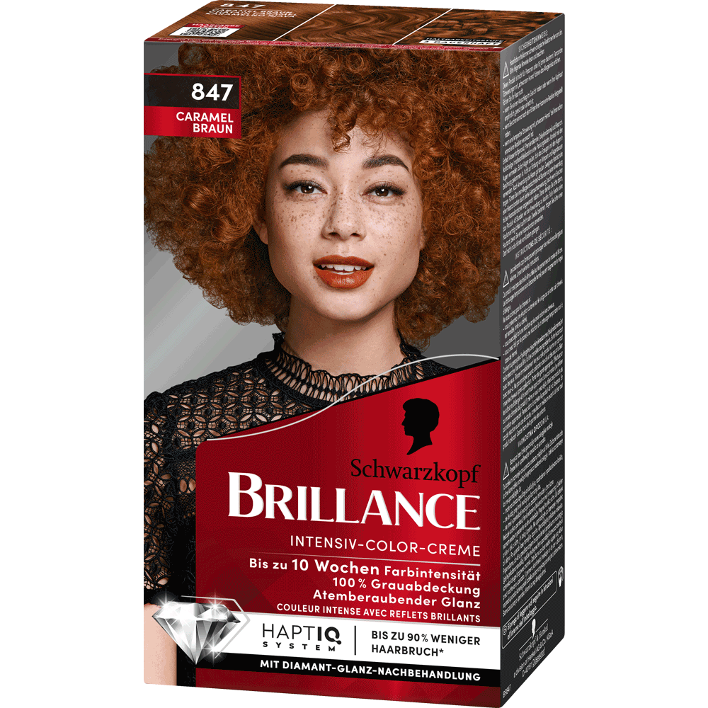 Bild: Schwarzkopf BRILLANCE Intensiv-Color-Creme caramel braun