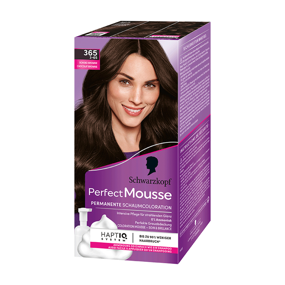 Bild: Schwarzkopf Perfect Mousse Permanente Farbe schoko brownie