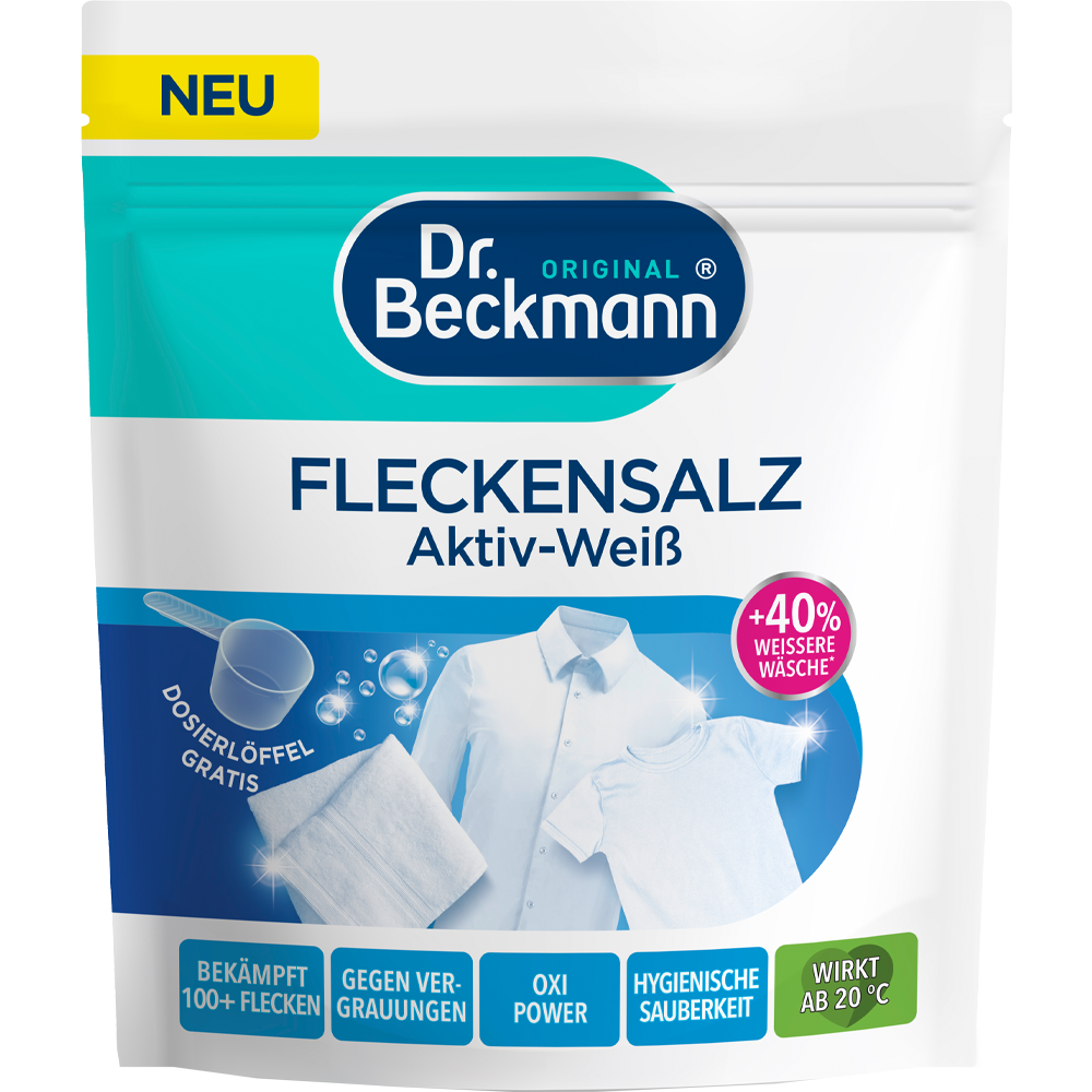 Bild: Dr. Beckmann Fleckensalz Aktiv-Weiß 