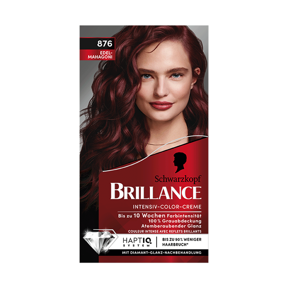 Bild: Schwarzkopf BRILLANCE Intensiv-Color-Creme edelmahagoni