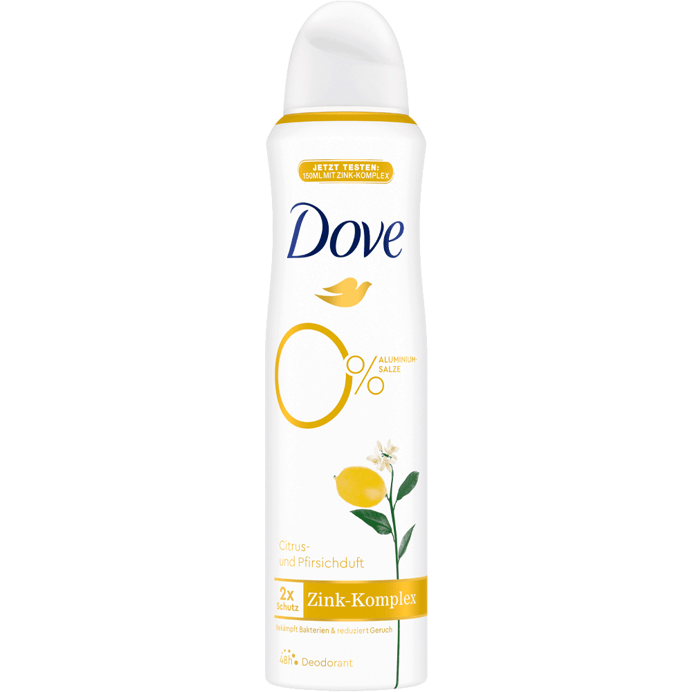 Bild: Dove Deo Spray Citrus- und Pfirsichduft 0% 