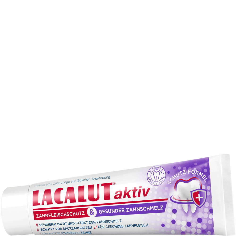 Bild: LACALUT aktiv Zahncreme Zahnfleischschutz & gesunder Zahnschmelz 