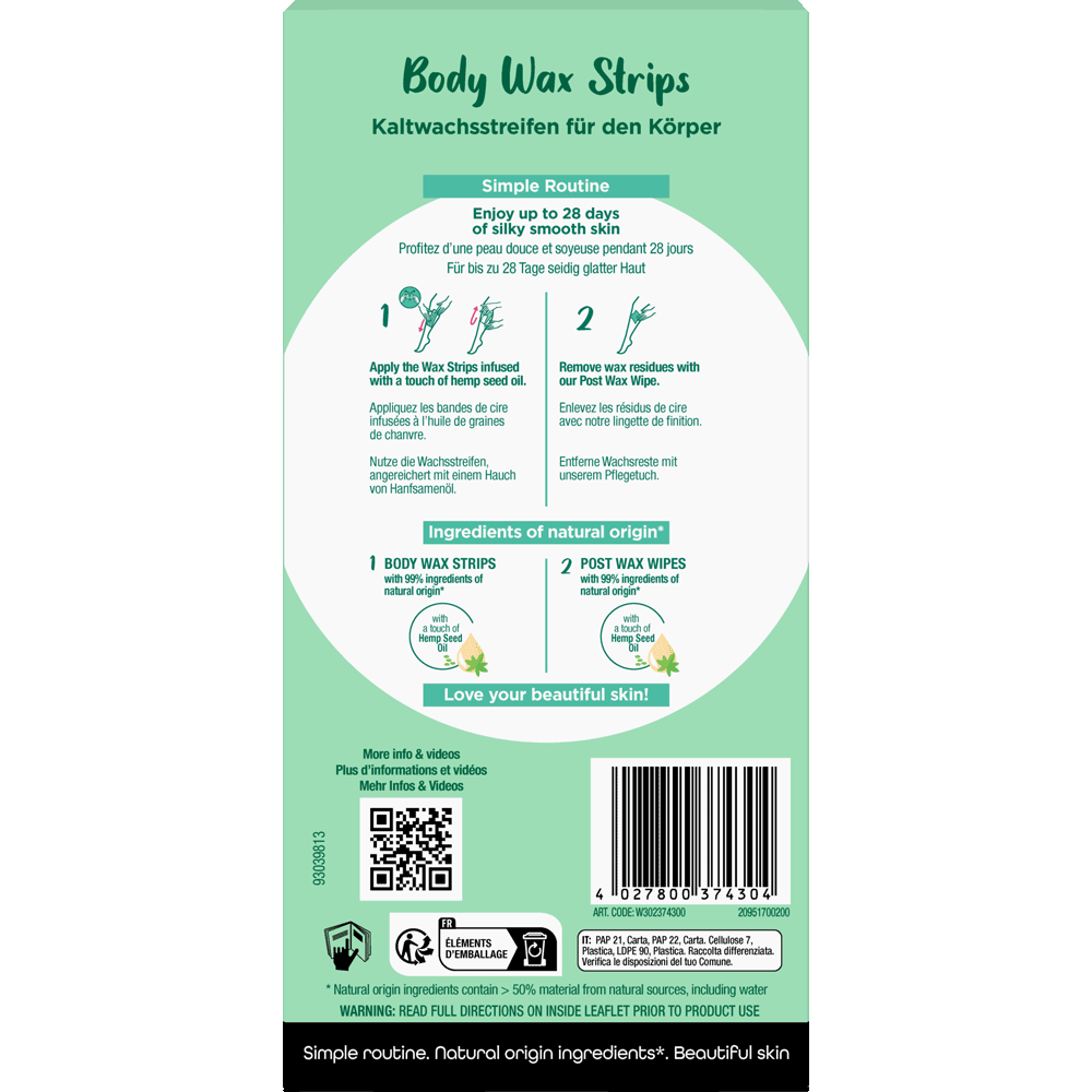 Bild: Wilkinson Sword Oh my Body ! Body Wax Strips 