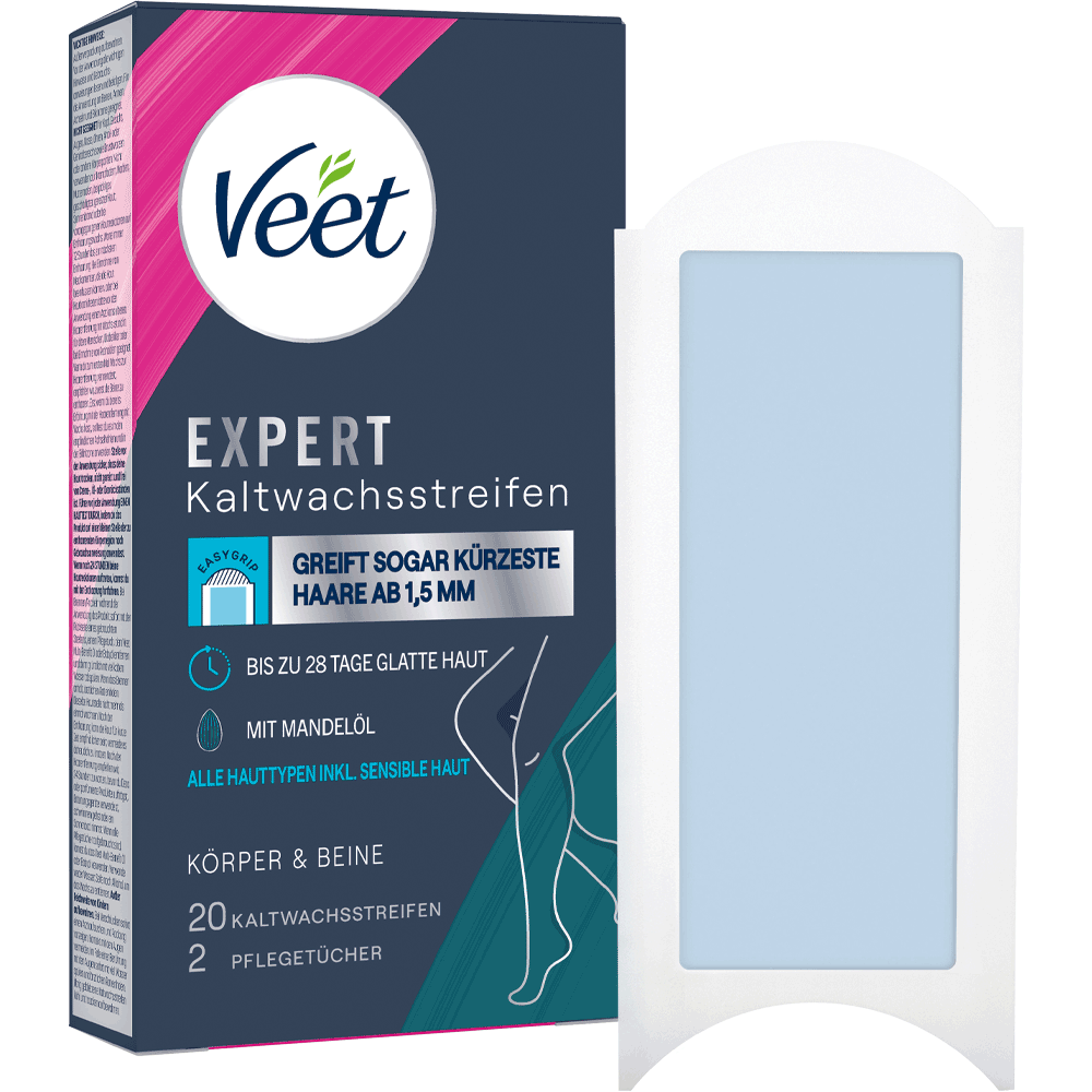 Bild: Veet Expert Kaltwachsstreifen für die Beine 