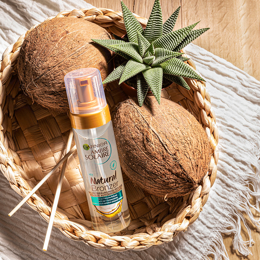 Bild: GARNIER AMBRE SOLAIRE Natural Bronze Selbstbräunungs-Mousse 