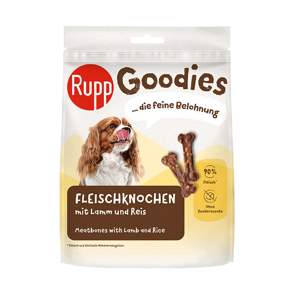 Bild: Rupp Goodies Fleischknochen mit Lamm und Reis 