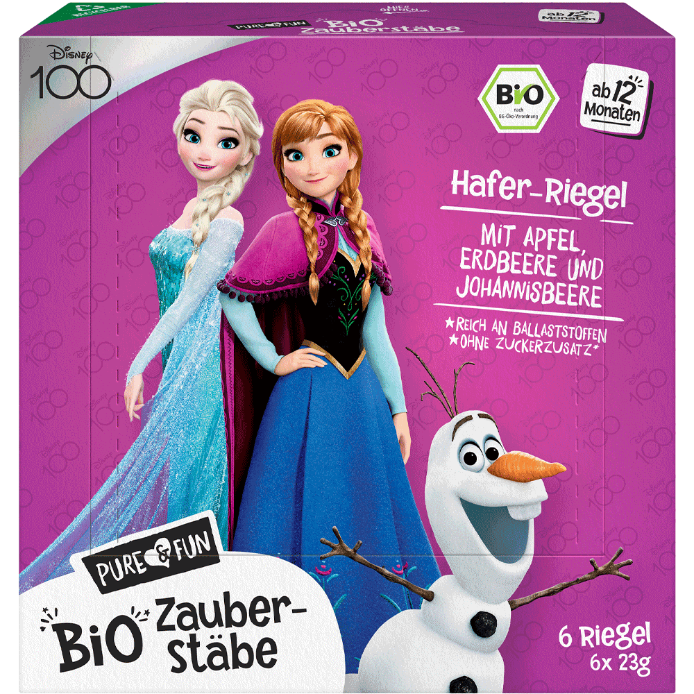 Bild: Pure & Fun Disney Bio Zauber Stäbe Hafer-Riegel 