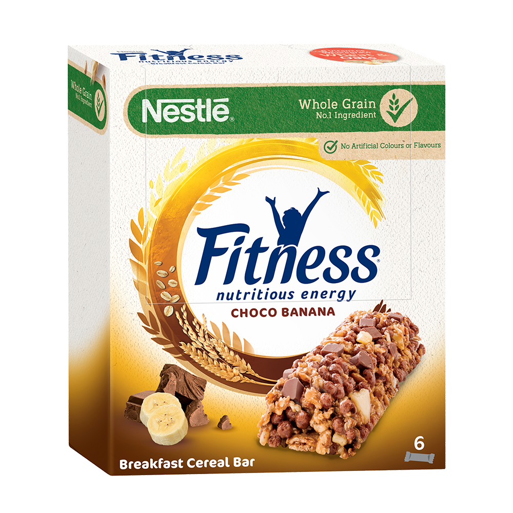 Bild: Nestlé Fitness Nutritious Energy Riegel Choco Banana 