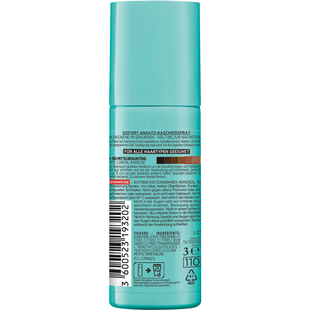 Bild: L'ORÉAL PARIS Magic Retouch Ansatz-Kaschierspray braun bis mittelbraun