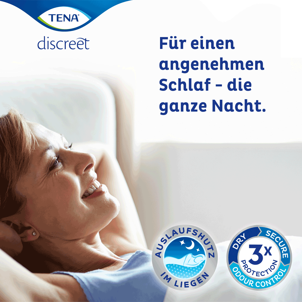 Bild: TENA Discreet Protect+ Normal Night Nacht Einlagen 