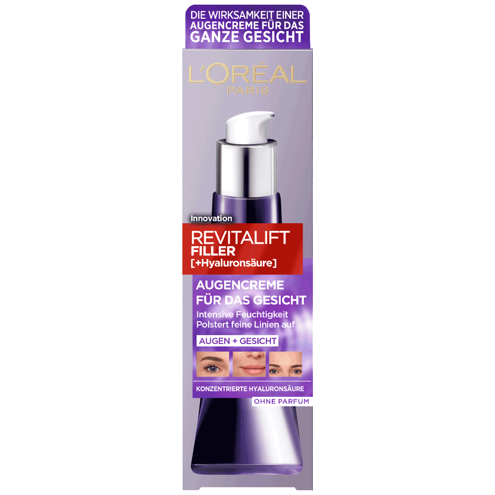 Bild: L'ORÉAL PARIS Revitalift Filler Augencreme 