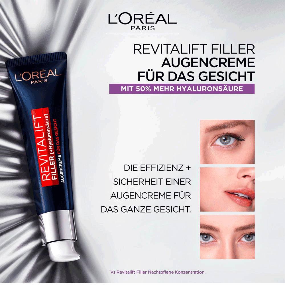 Bild: L'ORÉAL PARIS Revitalift Filler Augencreme 