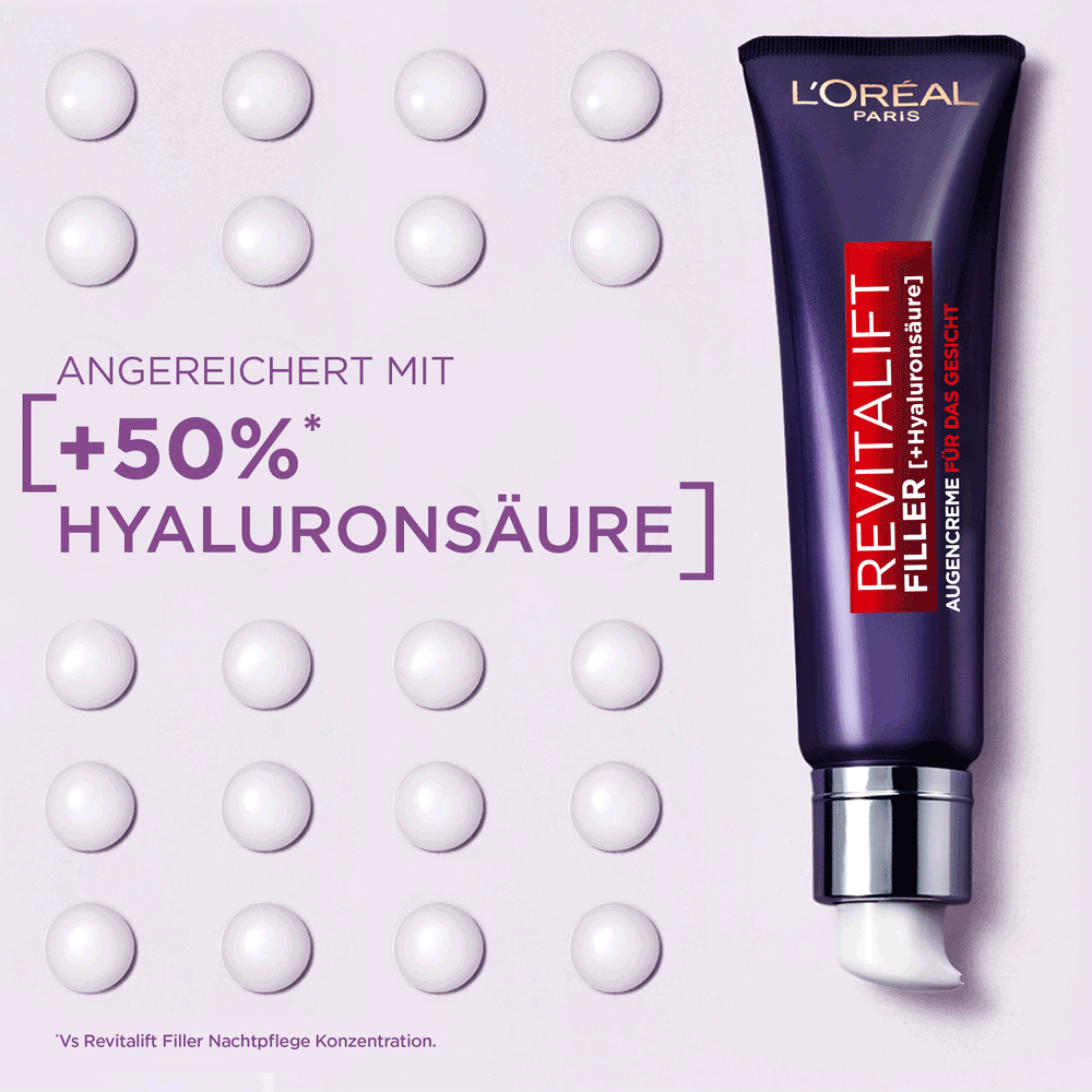 Bild: L'ORÉAL PARIS Revitalift Filler Augencreme 