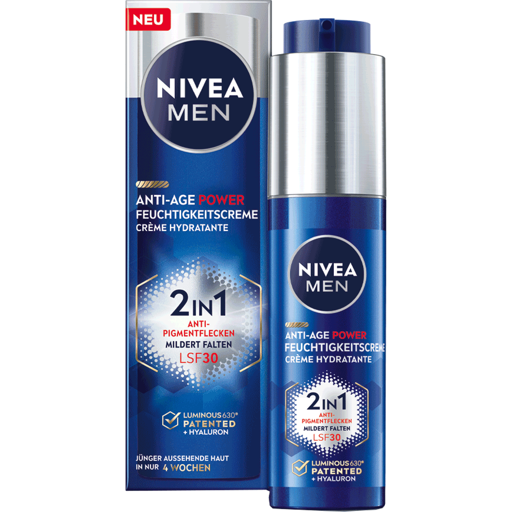 Bild: NIVEA MEN 2in1 Anti-Pigmentflecken Anti-Age Power Feuchtigkeitscreme 