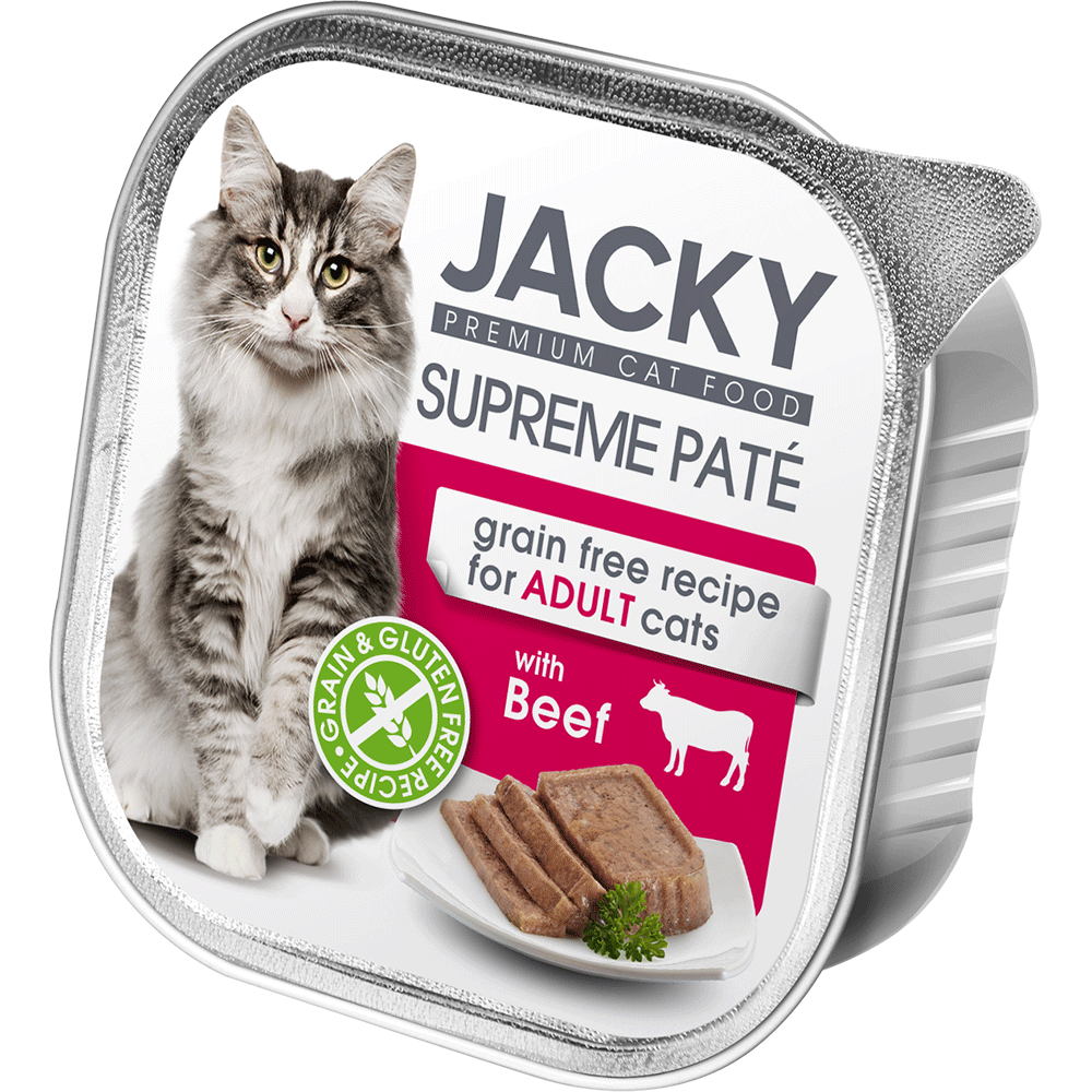 Bild: Jacky Katzenfutter Supreme Paté mit Rind 