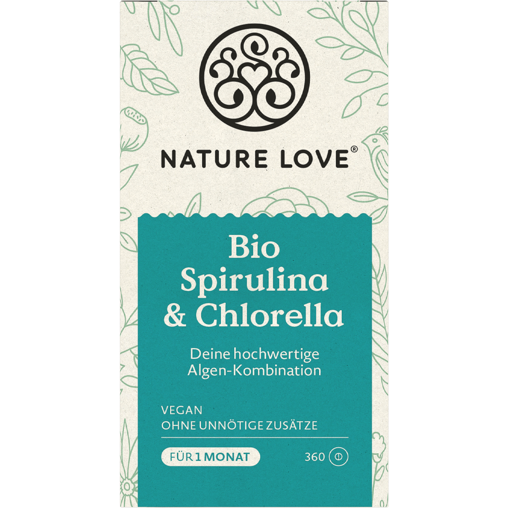 Bild: NATURE LOVE Bio Spirulina & Chlorella 