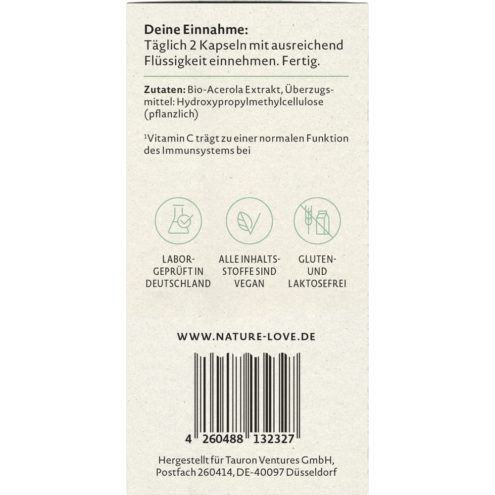 Bild: NATURE LOVE Natürliches Vitamin C 