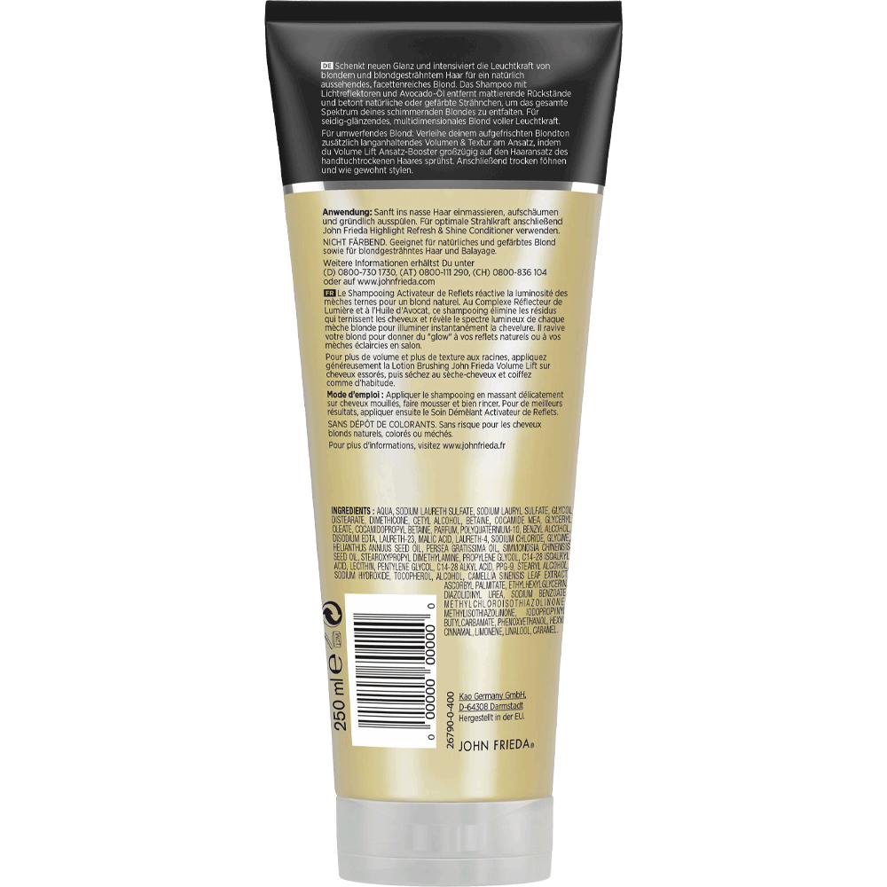 Bild: JOHN FRIEDA Highlight Refresh & Shine Shampoo 