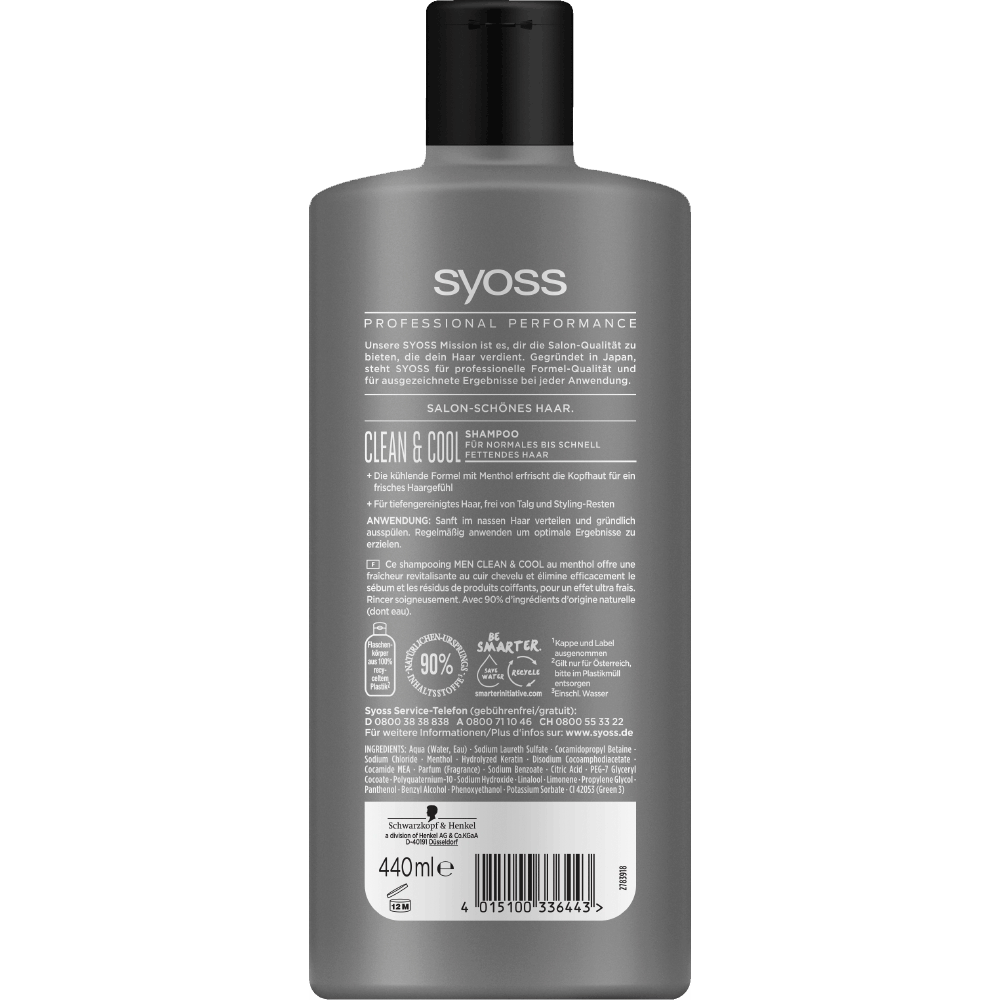 Bild: syoss Men Shampoo Clean & Cool 