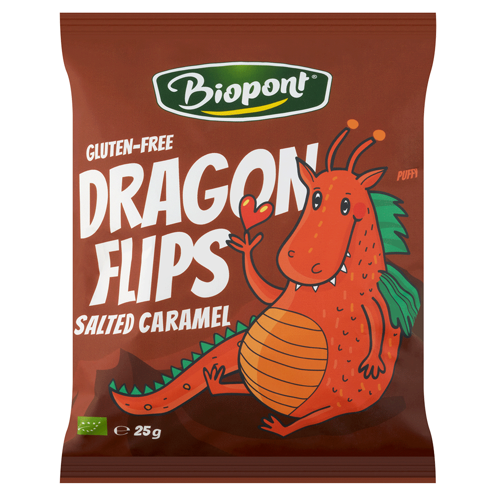 Bild: Biopont Dragon Flips Salted Caramel 