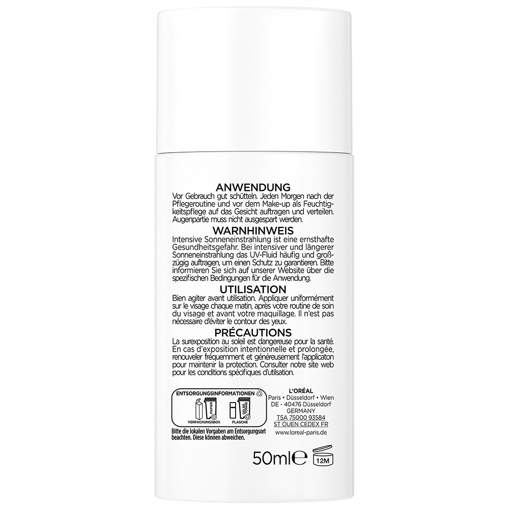 Bild: L'ORÉAL PARIS Bright Reveal Dark Spot UV Fluid LSF 50 