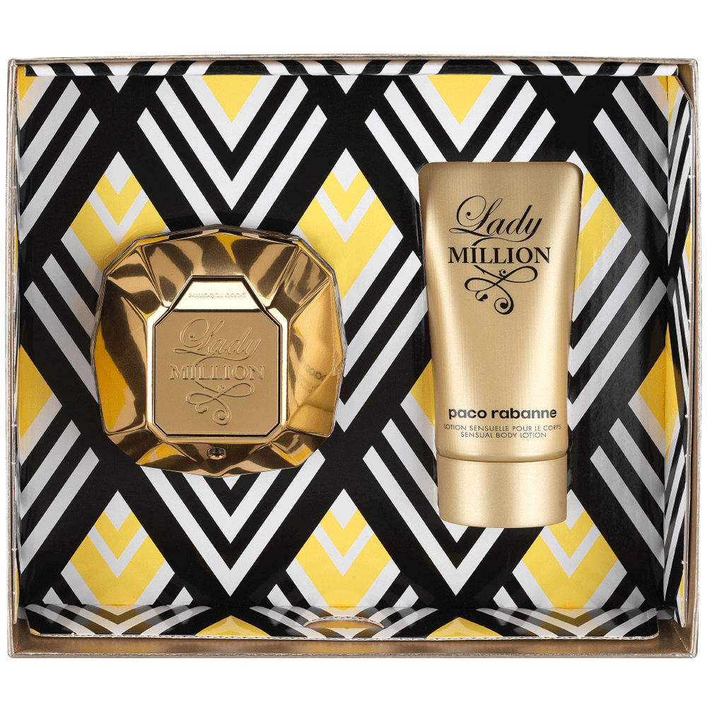 Bild: Paco Rabanne Lady Million Geschenkset Eau de Parfum 50 ml + Bodylotion 75 ml 