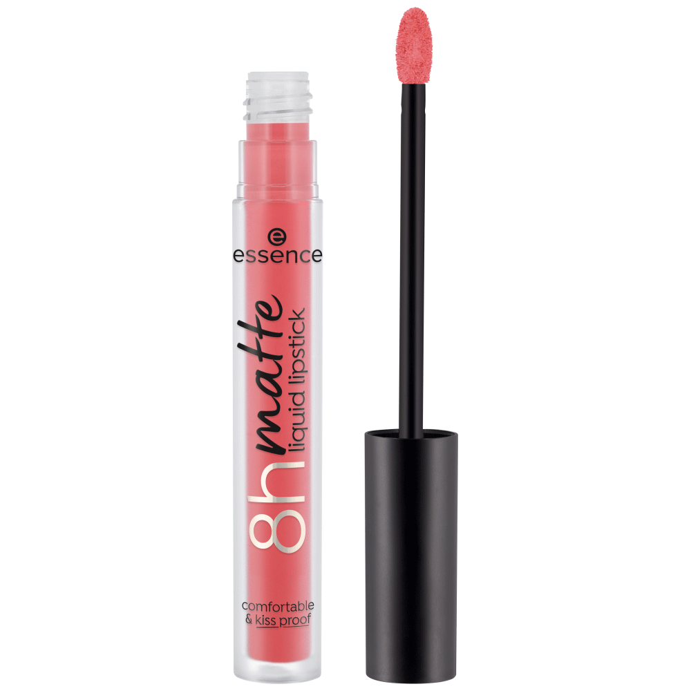 Bild: essence 8h Matte Liquid Lippenstift Fiery Red