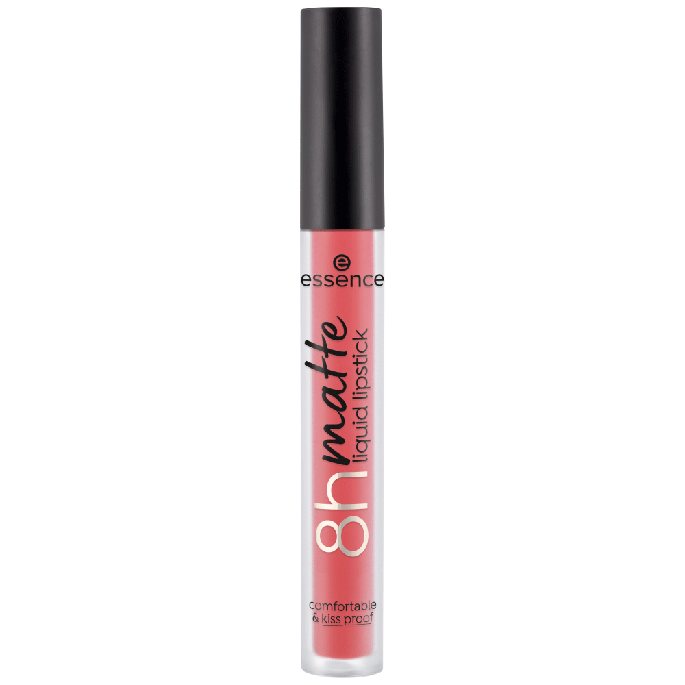 Bild: essence 8h Matte Liquid Lippenstift Fiery Red