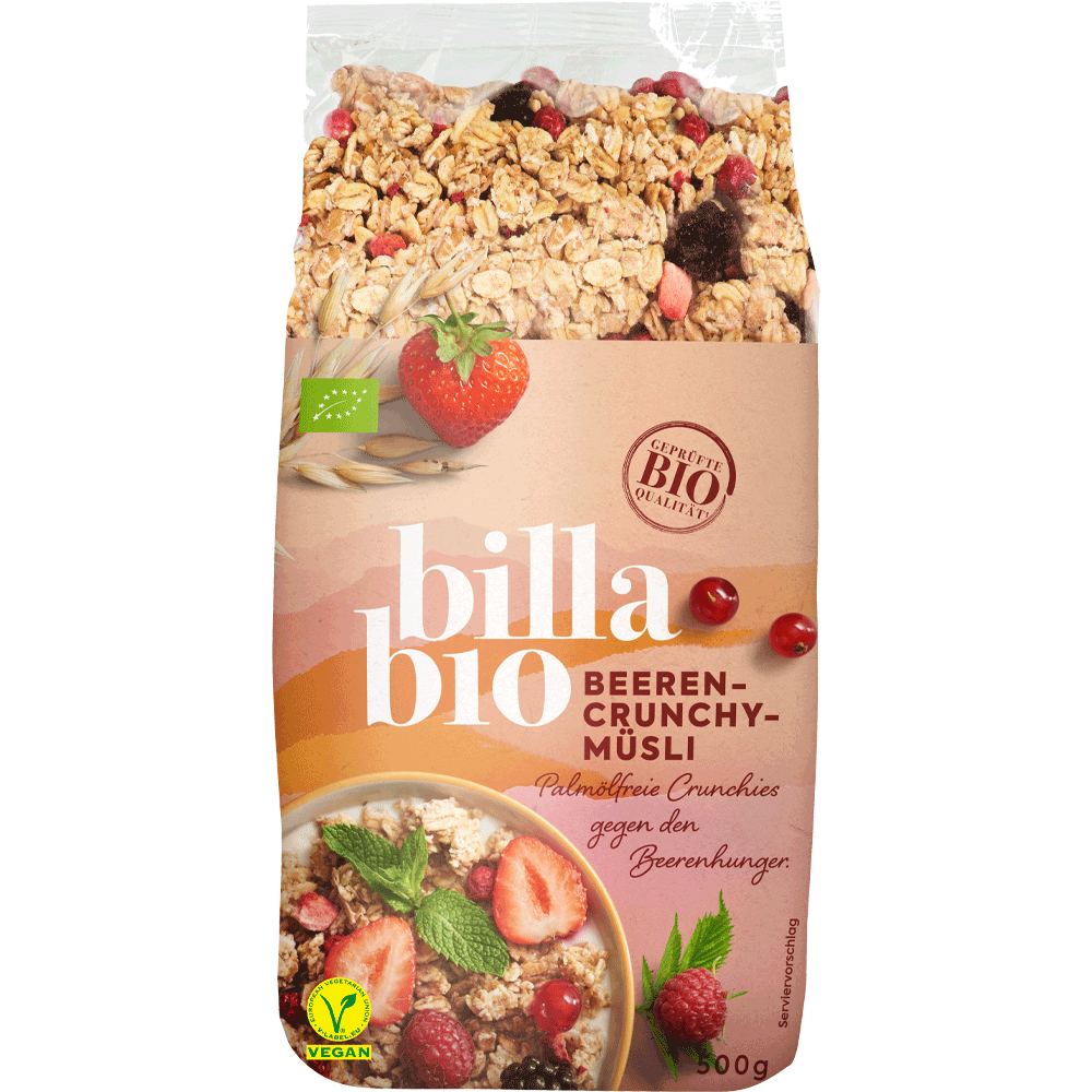 Bild: Billa Bio Beeren Crunchy Müsli 