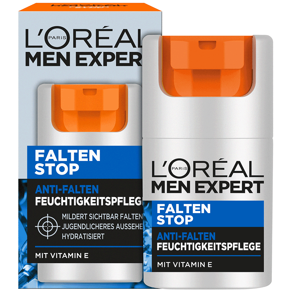 Bild: L'ORÉAL PARIS MEN EXPERT Falten Stop Anti-Falten Feuchtigkeitspflege 