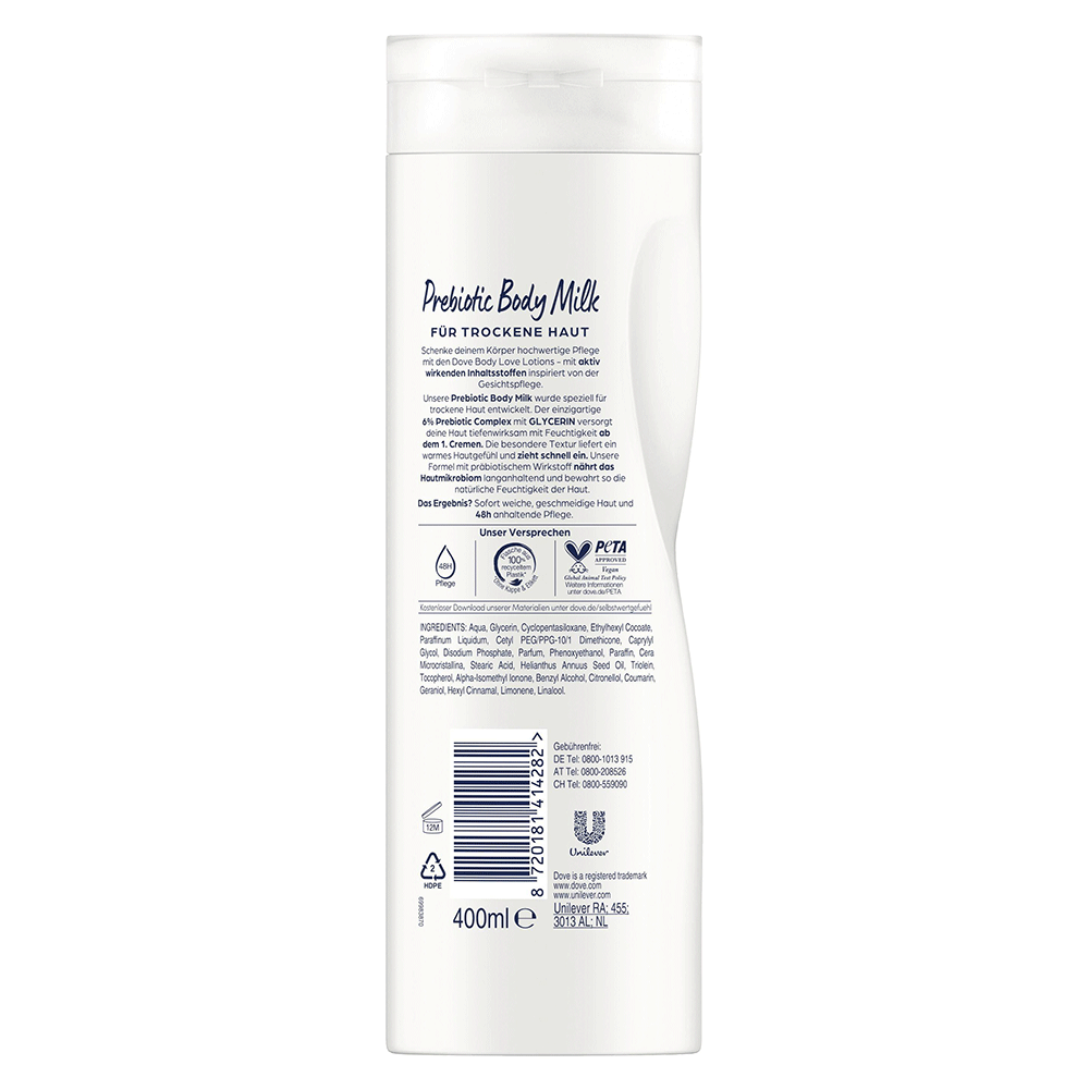 Bild: Dove Prebiotic Body Milk Glycerin 