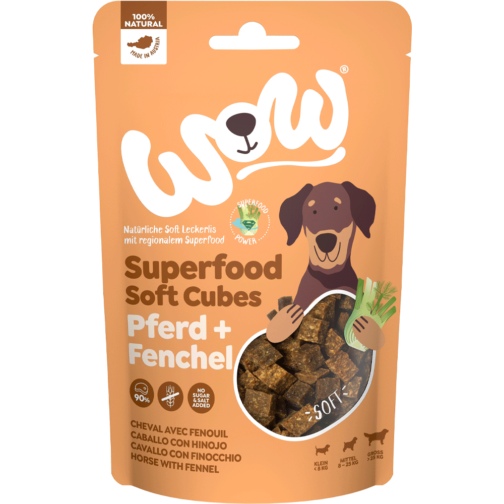 Bild: WOW Superfood Soft Cubes Pferd + Fenchel 