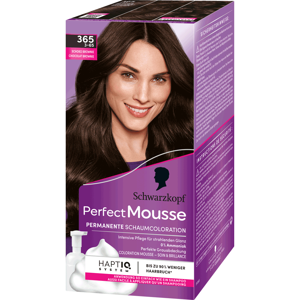 Bild: Schwarzkopf Perfect Mousse Permanente Farbe schoko brownie