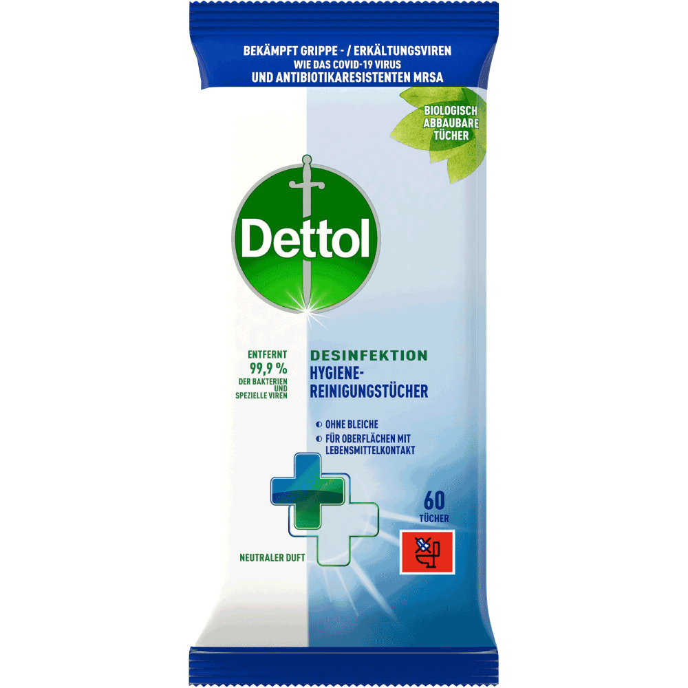 Bild: Dettol Hygiene-Reinigungstücher 