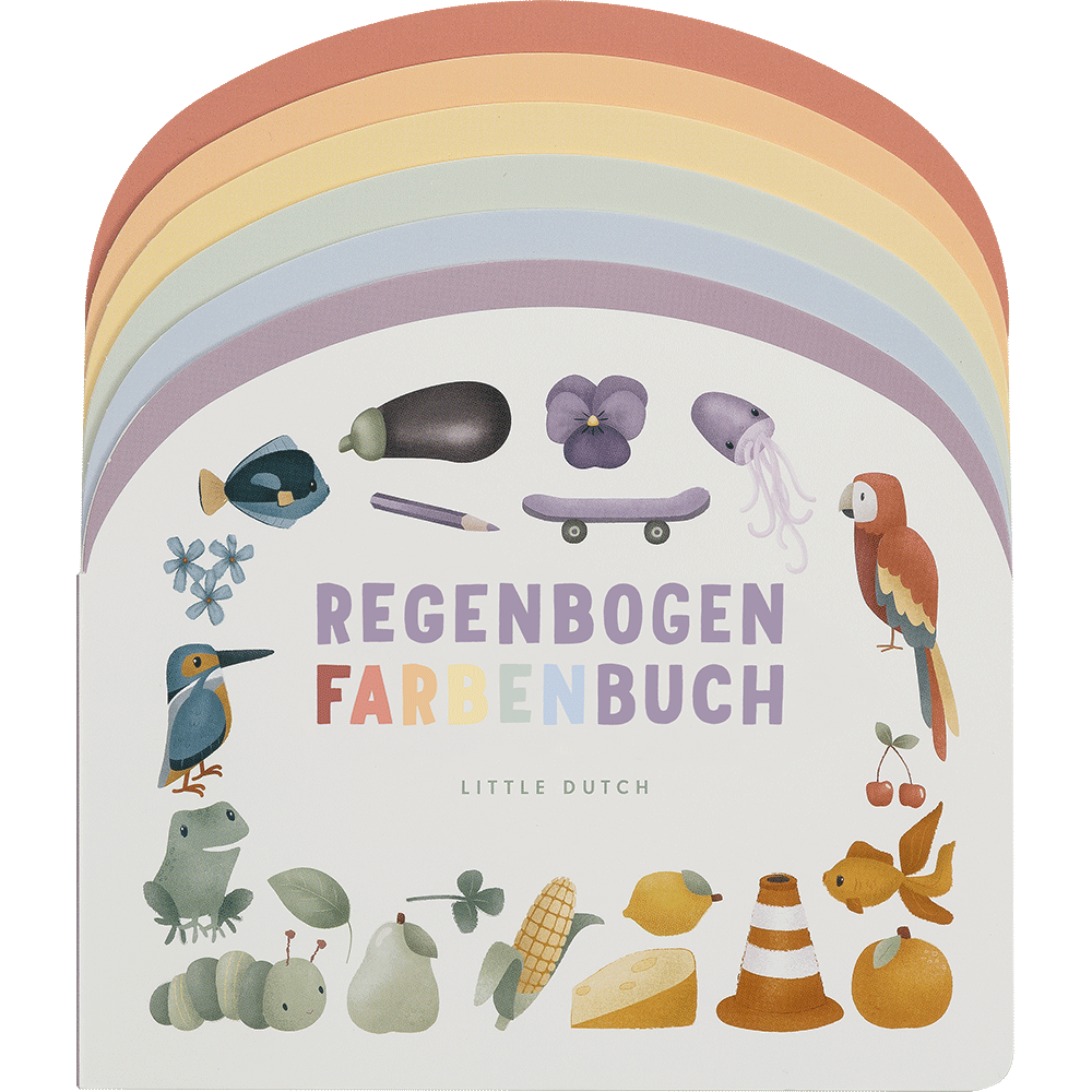 Bild: Little Dutch Regenbogen Farbenbuch 