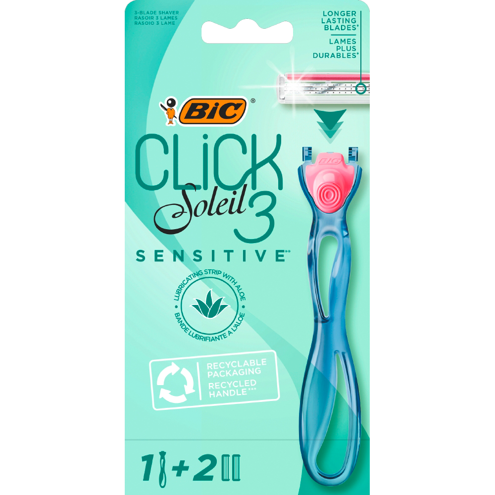 Bild: BIC Soleil Click 3 Sensitive Rasierklingenapparat 