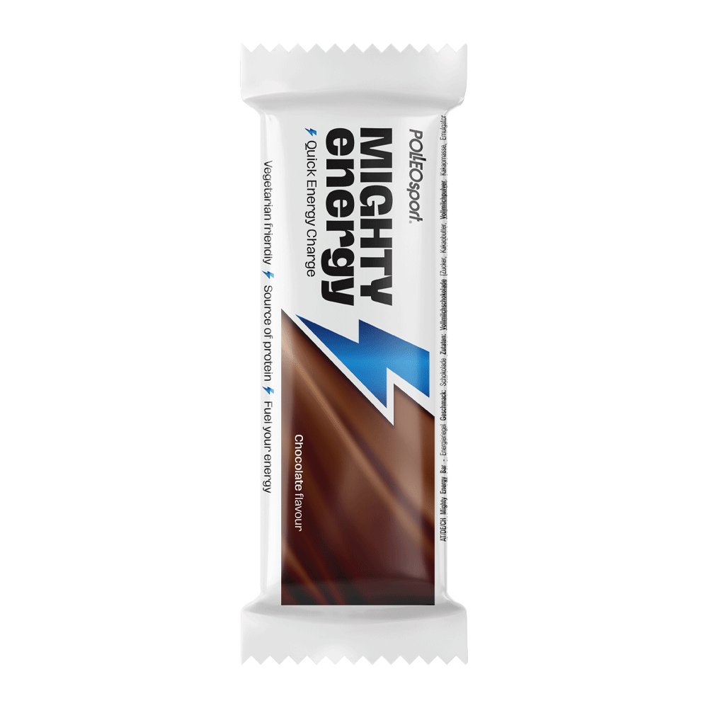 Bild: POLLEOsport Protein Riegel Mighty Energy Chocolate 