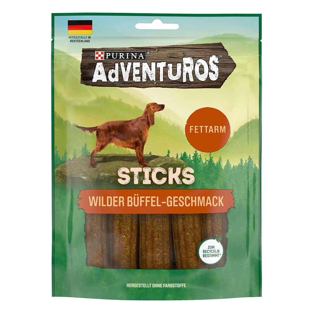 Bild: Purina AdVENTUROS Sticks Wilder Büffel 