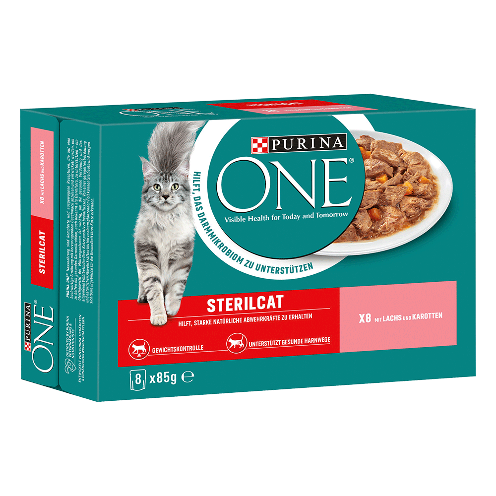 Bild: Purina ONE Sterilcat M Lachs Und Karotte 