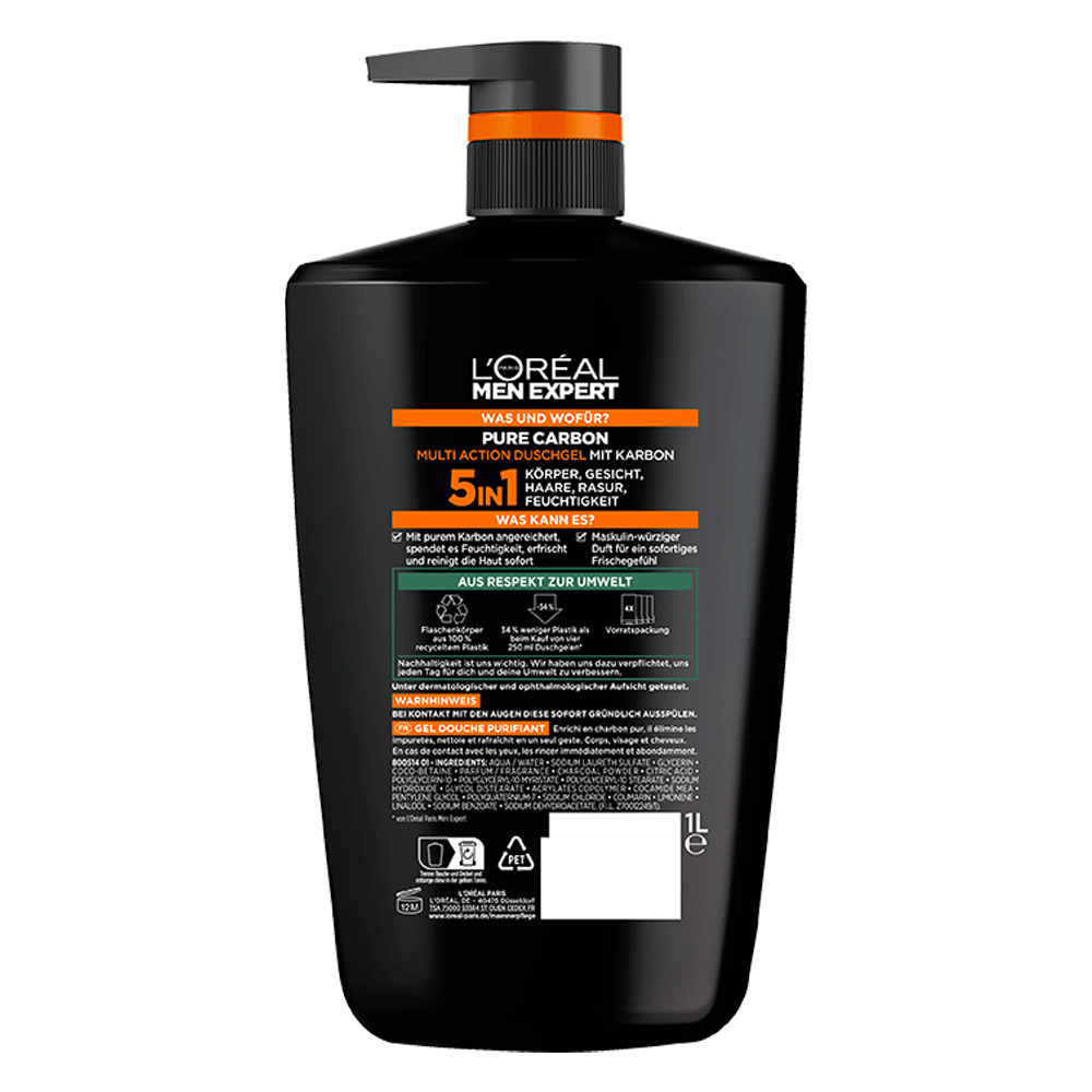 Bild: L'ORÉAL PARIS MEN EXPERT Pure Carbon Multi Action Duschgel 